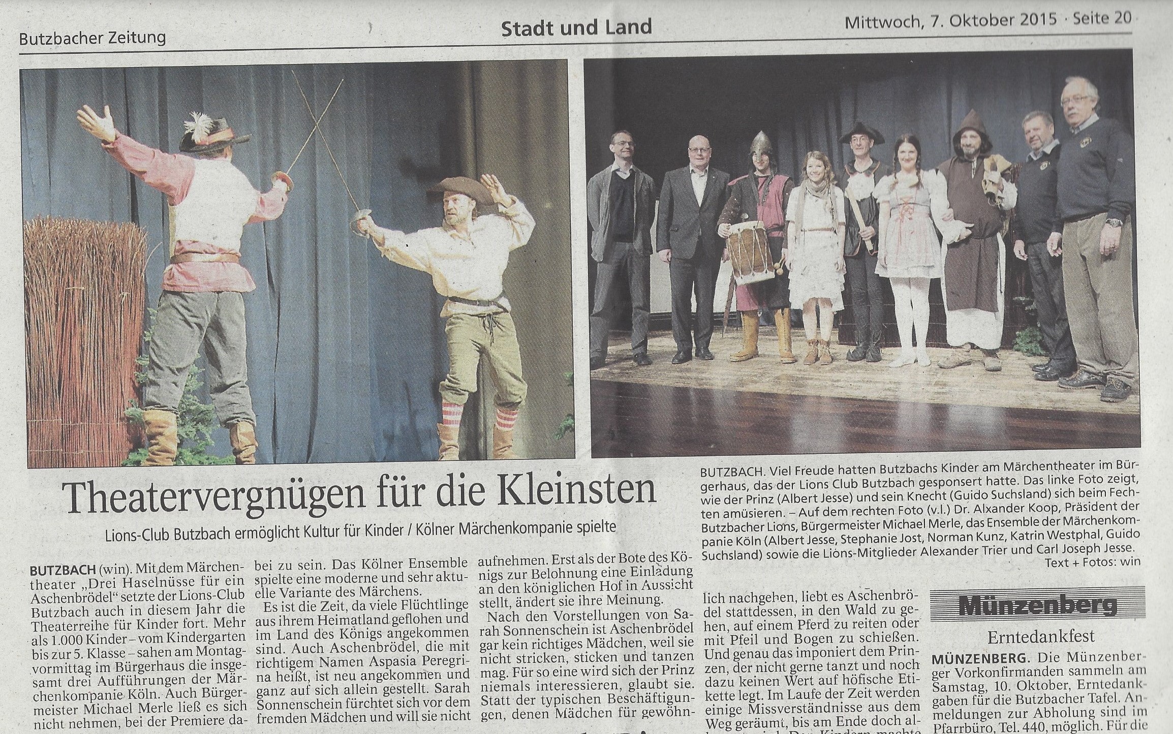 Butzbacher Zeitung Oktober 2015